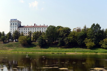 Fototapeta na wymiar The Western Dvina River in Vitebsk. 