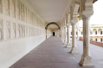 Courtyard inside Agra Fort