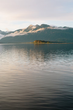 evening SE Alaskan landscape