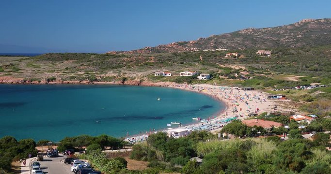 Stunning Sardinia coastline with rocks and azure clear water, Sardinia, Italy. 