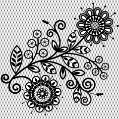 Floral lace pattern