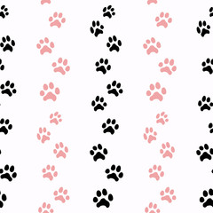 pattern with cat traces