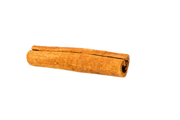 Cinnamon stick on white background