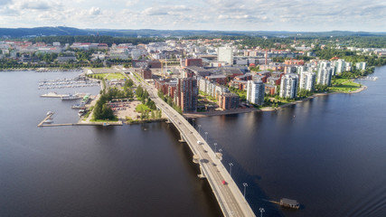 Top view of beautiful city