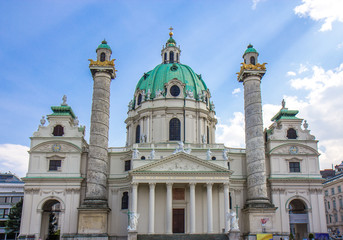 Fototapeta na wymiar St. Charles's Church - Austria , Vienna