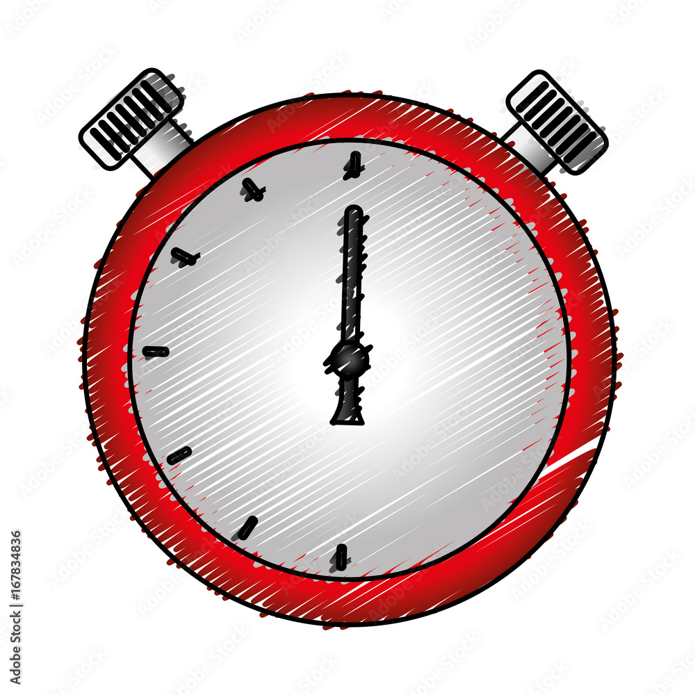 Poster chronometer timer isolated icon vector illustration design