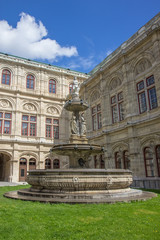 Detail from opera house in Vienna, Austria