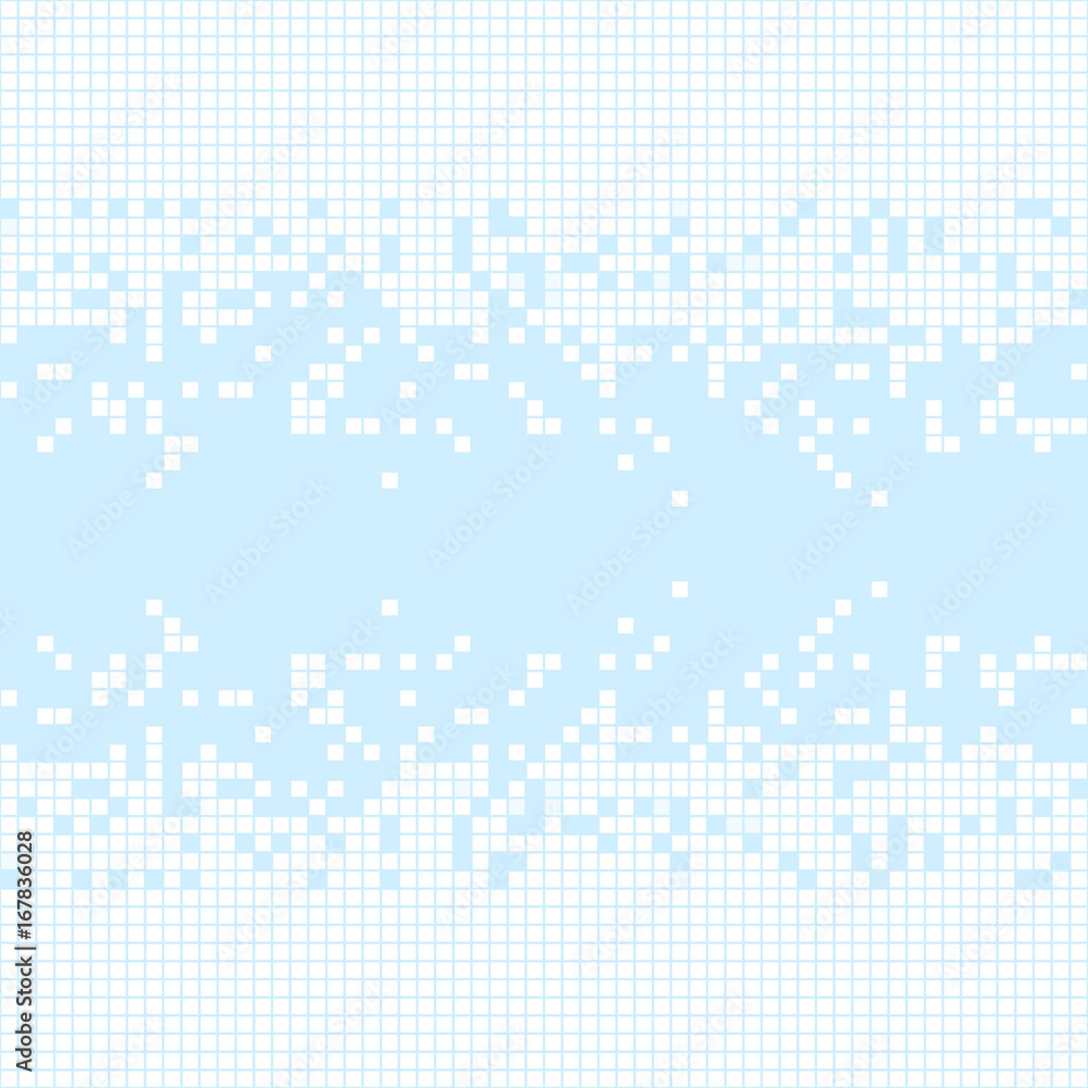 Poster abstract background of many squares. the image is broken into pieces.