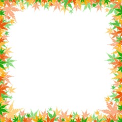 Frame with autumn leaves. 