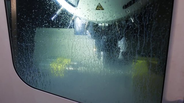 Spraying water in firearms factory