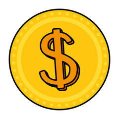 coin money isolated icon vector illustration design