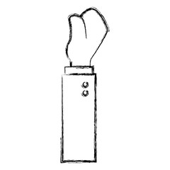 hand human fist icon vector illustration design