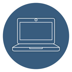 laptop computer isolated icon vector illustration design