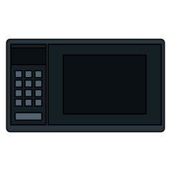 Fototapeta premium microwave oven isolated icon vector illustration design