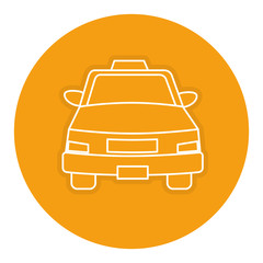 taxi front service icon vector illustration design