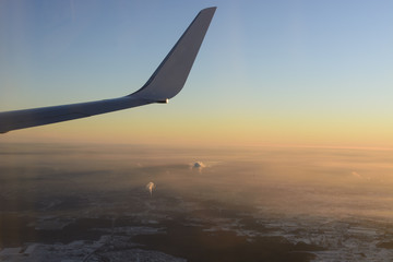 view from the airplane window