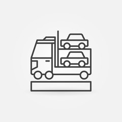 Car transporter icon