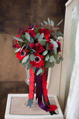 red Wedding flowers bouqete