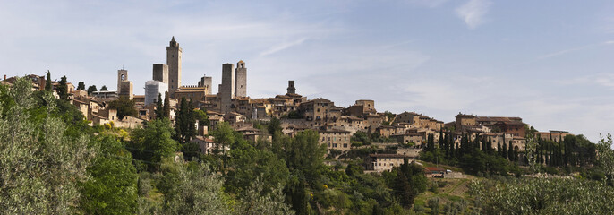 Obraz premium View of San Gimignano towers, Italy