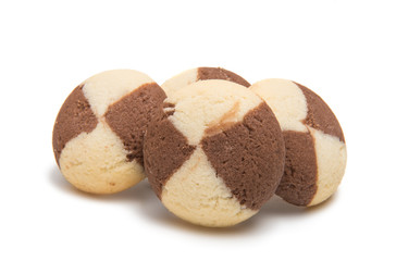 Striped cookie isolated