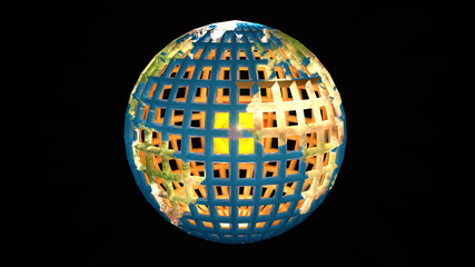 Wire Planet with Core