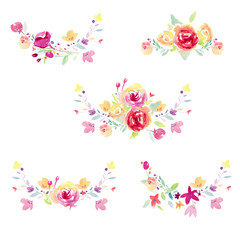 Floral watercolor arrangements, wedding invitations, birthday , thank you cards, bridal shower, baby shower, greeting card, floral design, hand painted