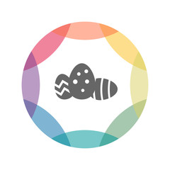 farbiges Icon - Ostereier