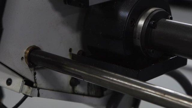 Close up, machine in ammunition factory