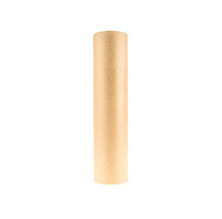 Carton tube on white background