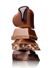 chocolate sweet food dessert stack syrup