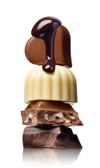 chocolate sweet food dessert stack syrup