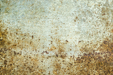 Rust on an old sheet of metal texture