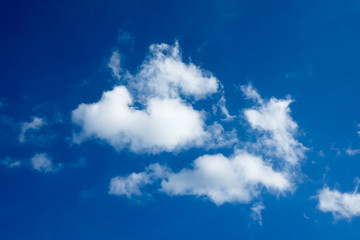 Clouds in blue sky day