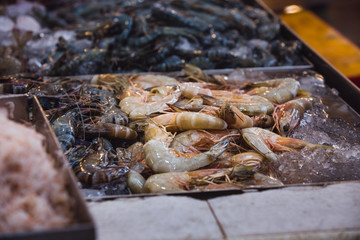 One plate full of shrimps