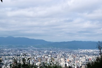 Fototapeta na wymiar 将軍塚からの京都市内眺望