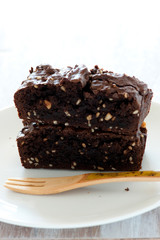 fresh baked delicious brownies