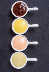 Set of sauces