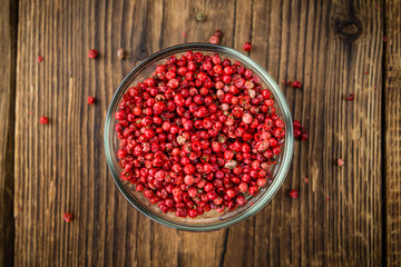 Portion of Pink Peppercorns