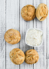 Portion of German Buns, selective focus