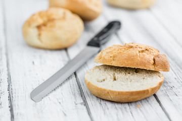 Portion of German Buns, selective focus
