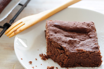 fresh baked delicious brownies