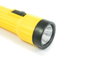 Yellow flash light isolate