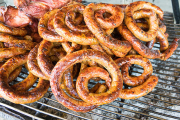 Northern Thai suasage. Northern local food.