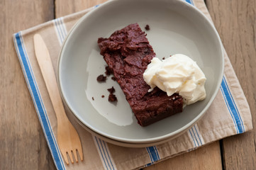 fresh baked delicious brownies