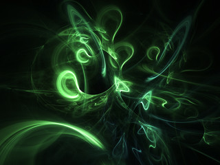 Abstract fractal background 3D rendering