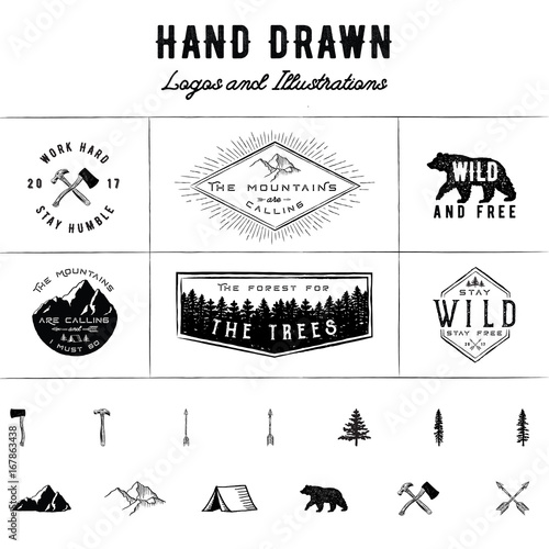 Rustic Logos and Illustrations
