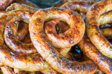 Northern Thai suasage. Northern local food.