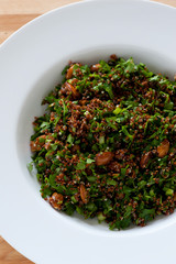 Balanced meal with quinoa