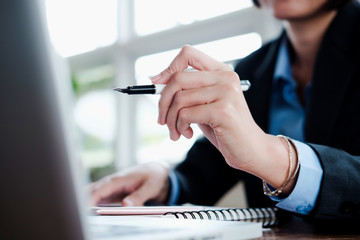 Business people analyse high performance solution.