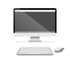 monitor and keyboard